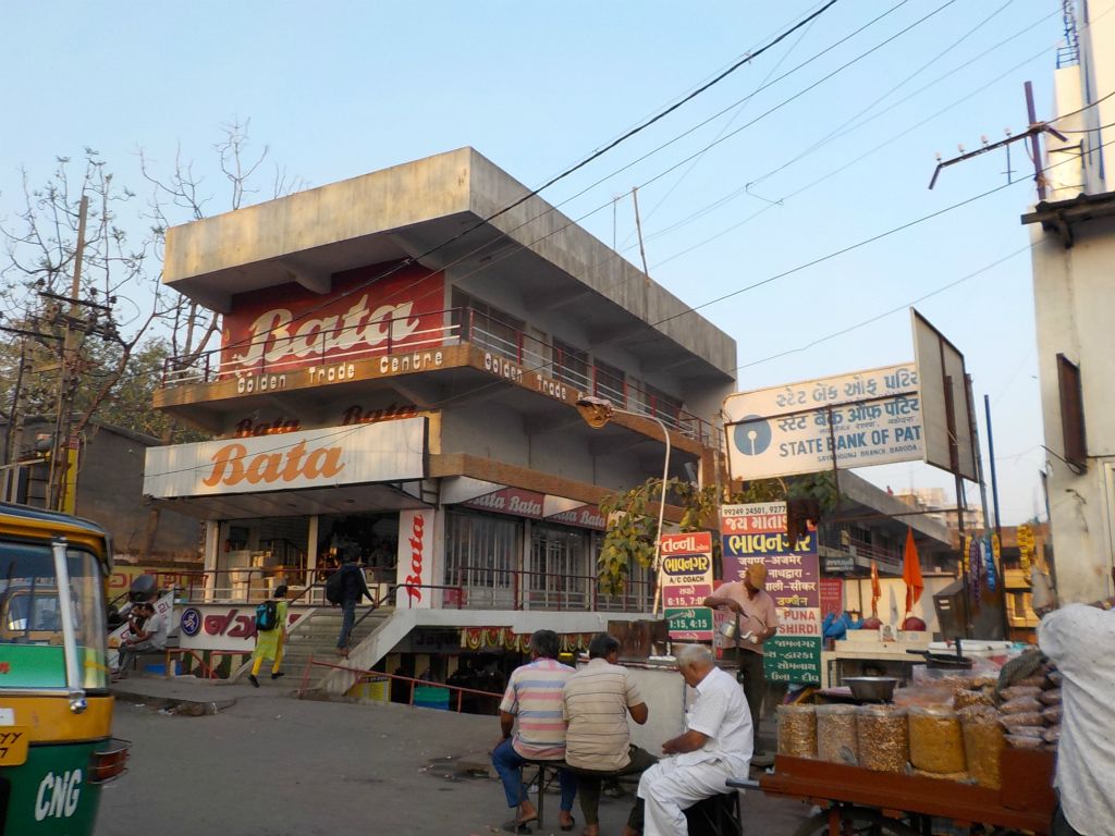 Shops along a street