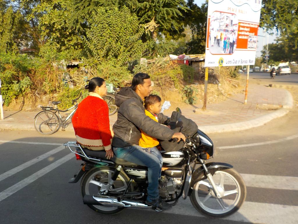 A typical view on an indian streets