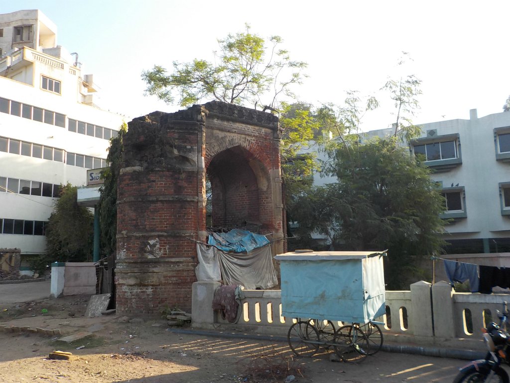 Ruins used as a home for homeless people
